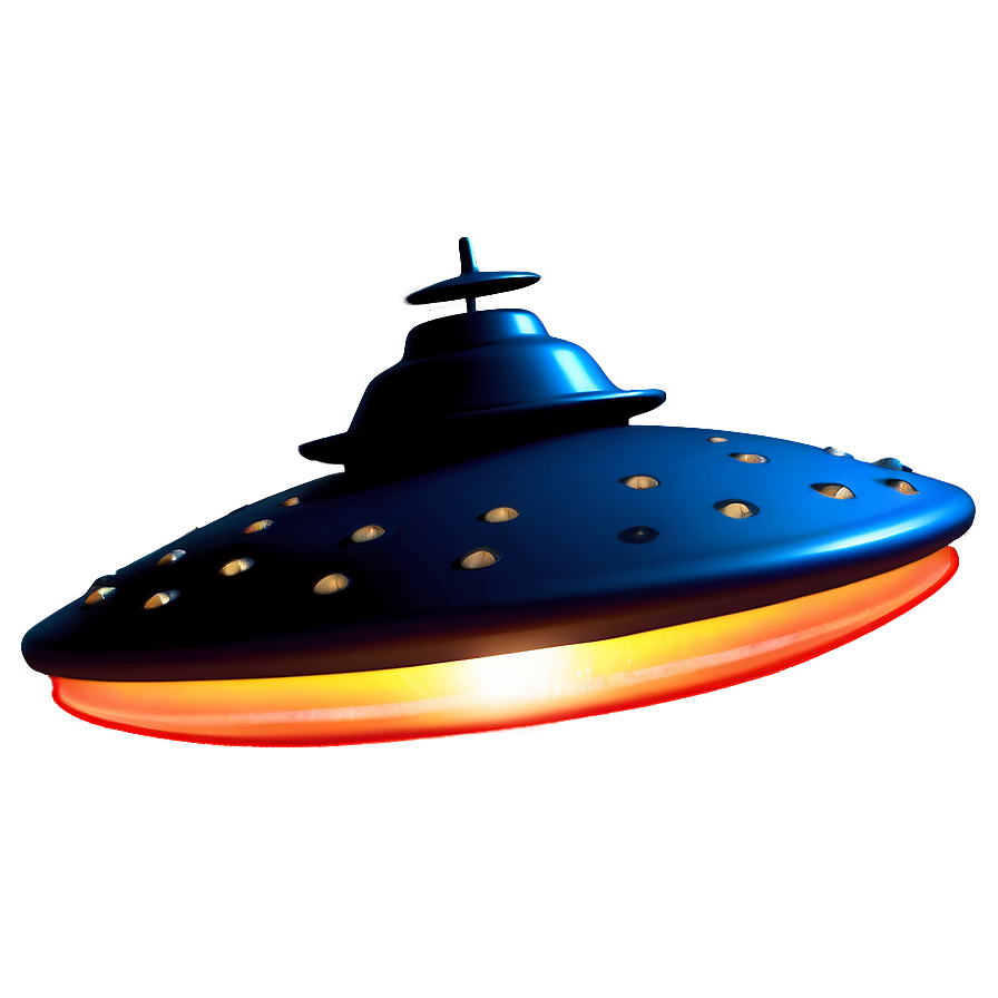 Glowing Flying Saucer Picture Png 06202024 PNG image