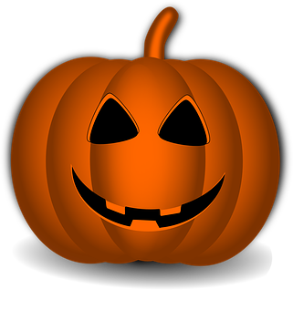 Glowing Halloween Pumpkin Graphic PNG image