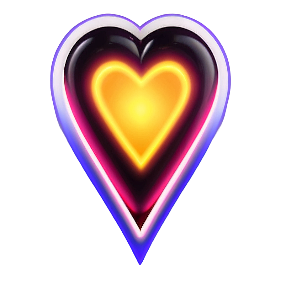 Glowing Heart Icon Png Ngl PNG image