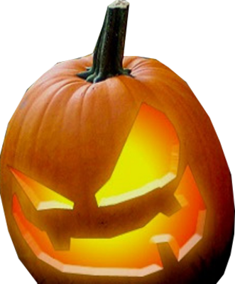 Glowing Jack O Lantern Carving PNG image