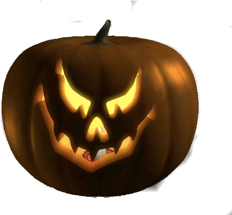 Glowing Jack O Lantern Face PNG image