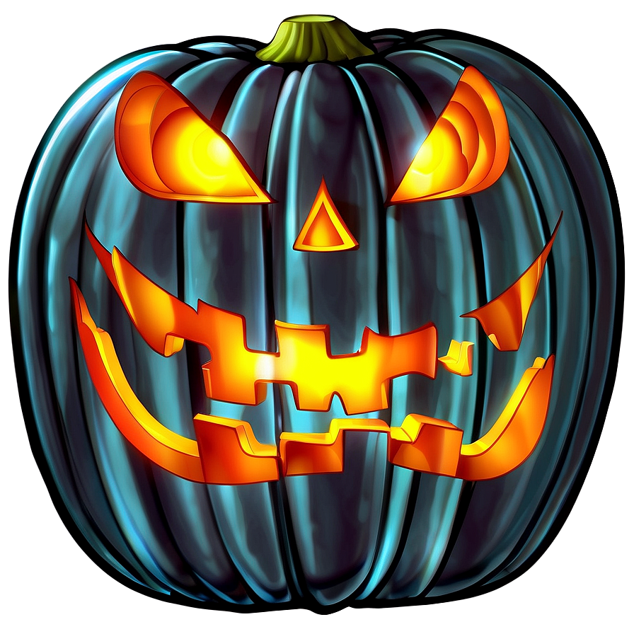 Glowing Jack O Lantern Graphic Png 05252024 PNG image