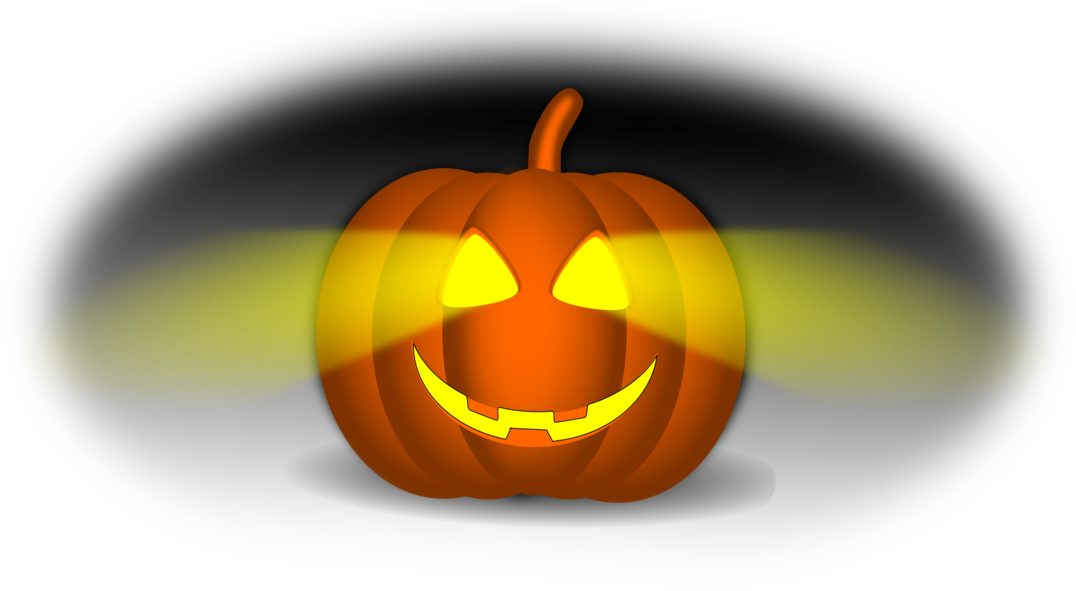 Glowing Jack O Lantern Halloween PNG image