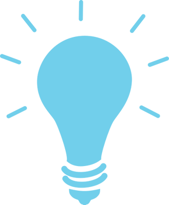 Glowing Lightbulb Icon PNG image