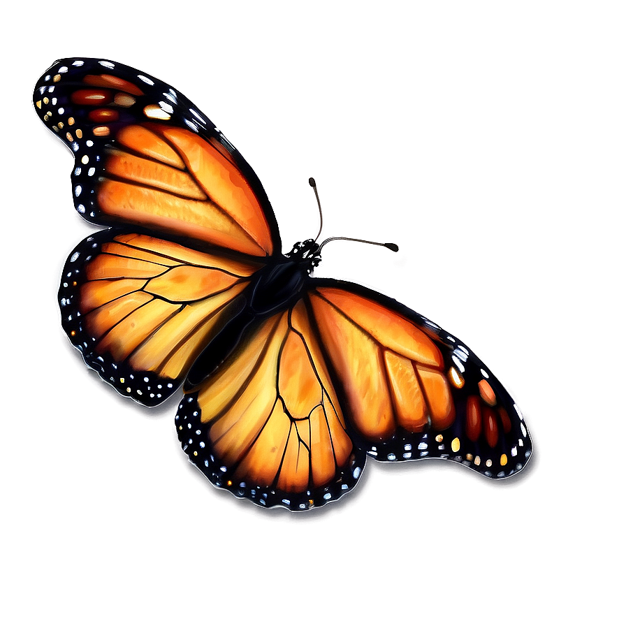 Glowing Monarch Butterfly Png Yid PNG image