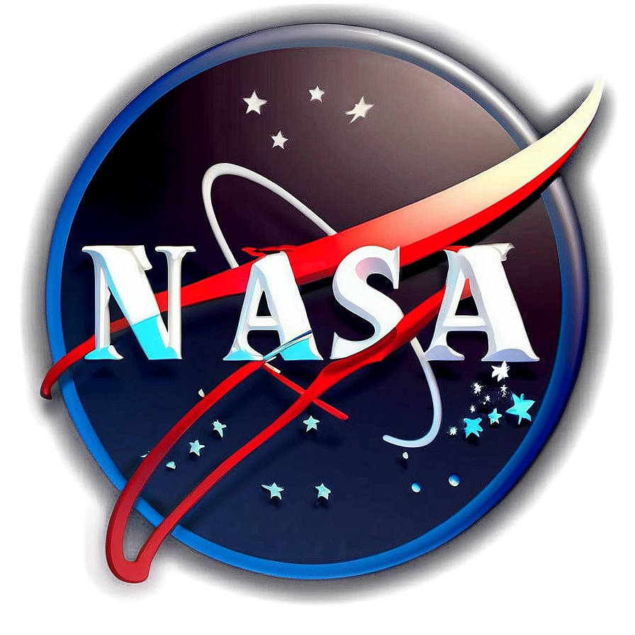 Glowing Nasa Logo Png Iee PNG image