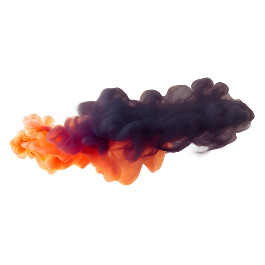 Glowing Orange Smoke Ambiance Png Nmp24 PNG image