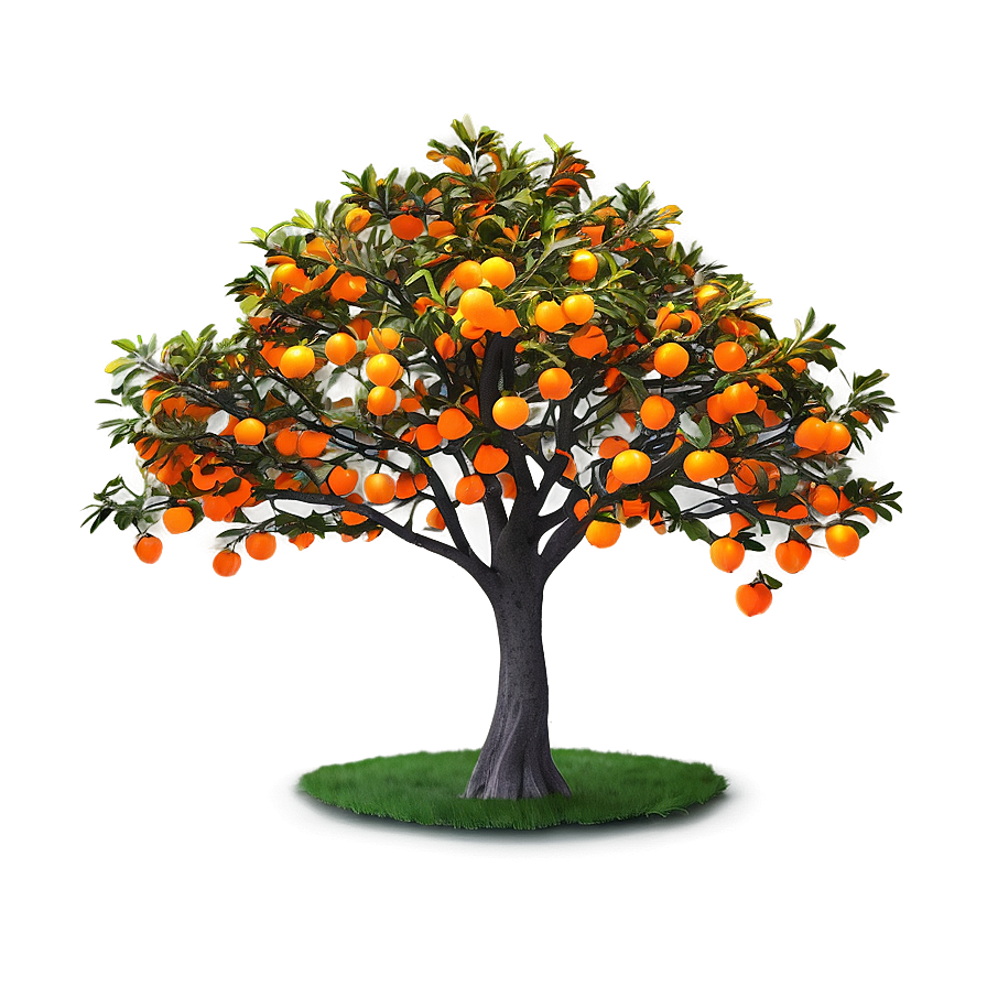 Glowing Orange Tree Png 31 PNG image