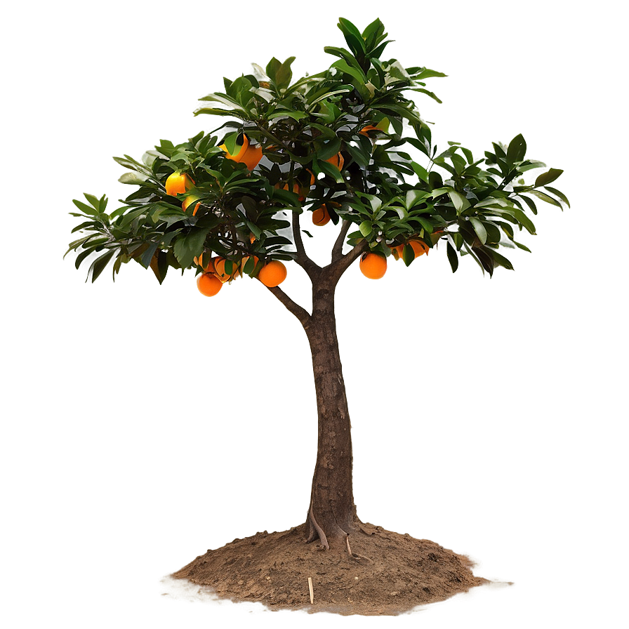 Glowing Orange Tree Png Ihj15 PNG image