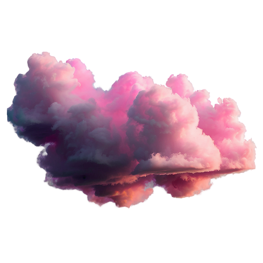 Glowing Pink Clouds Png 06252024 PNG image