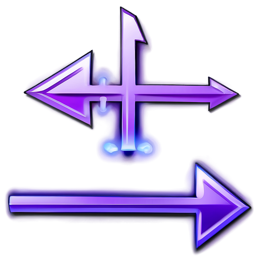 Glowing Purple Arrow Symbol Png 76 PNG image