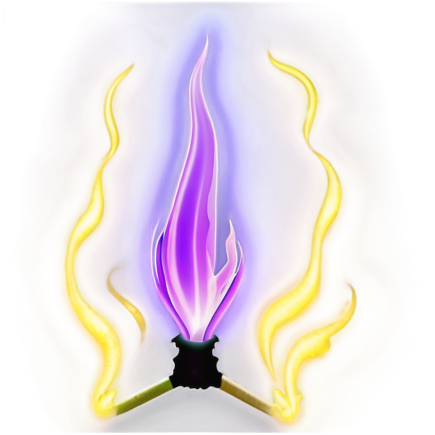 Glowing Purple Flame Png 06272024 PNG image