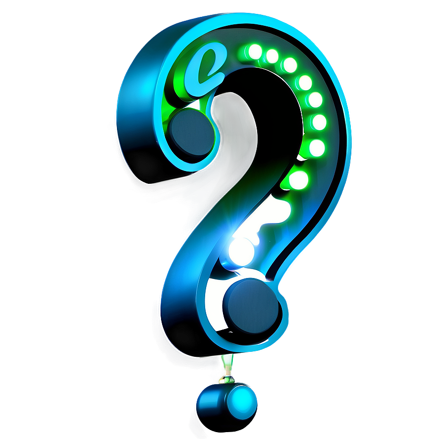 Glowing Question Mark Transparent Png Wtx PNG image