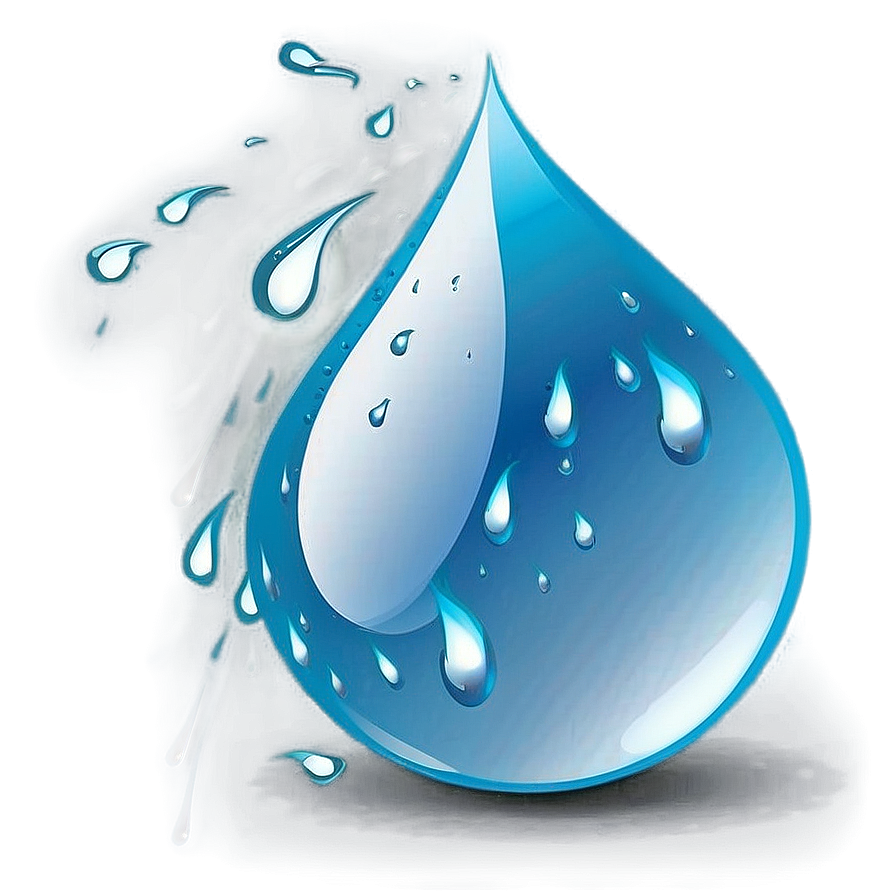 Glowing Rain Drop Png 35 PNG image