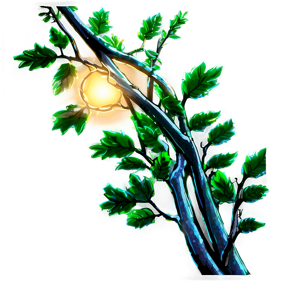 Glowing Tree Branch Png 05252024 PNG image