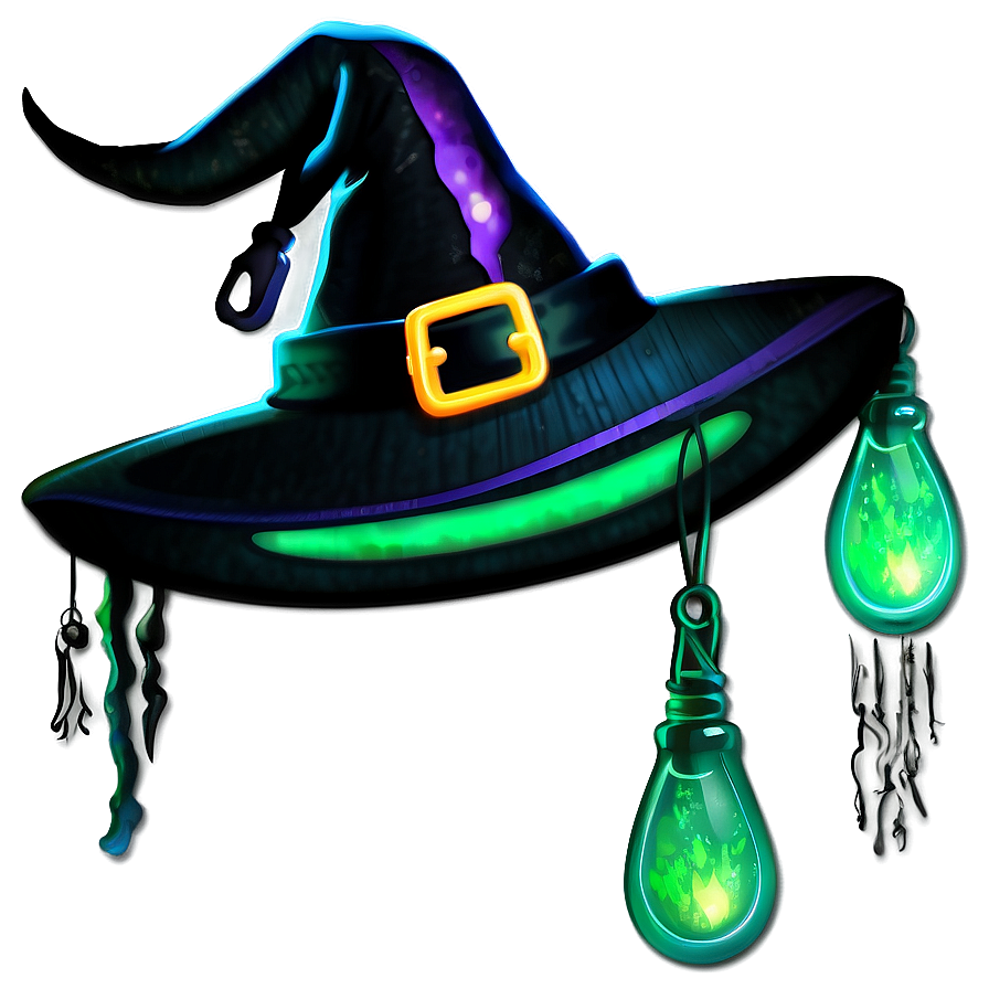 Glowing Witches Hat Png Rpq PNG image