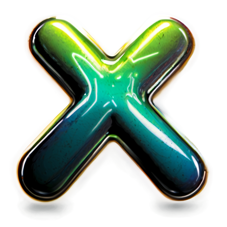 Glowing X Mark Png Qge PNG image