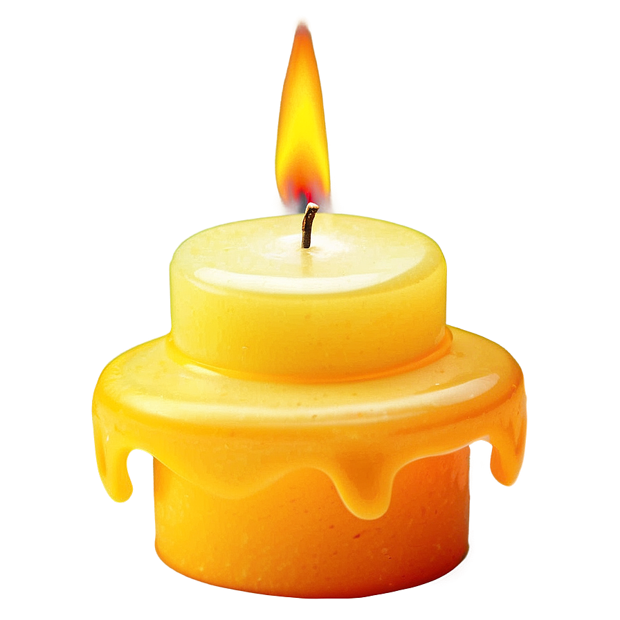 Glowing Yellow Candle Flame Png Qkc PNG image