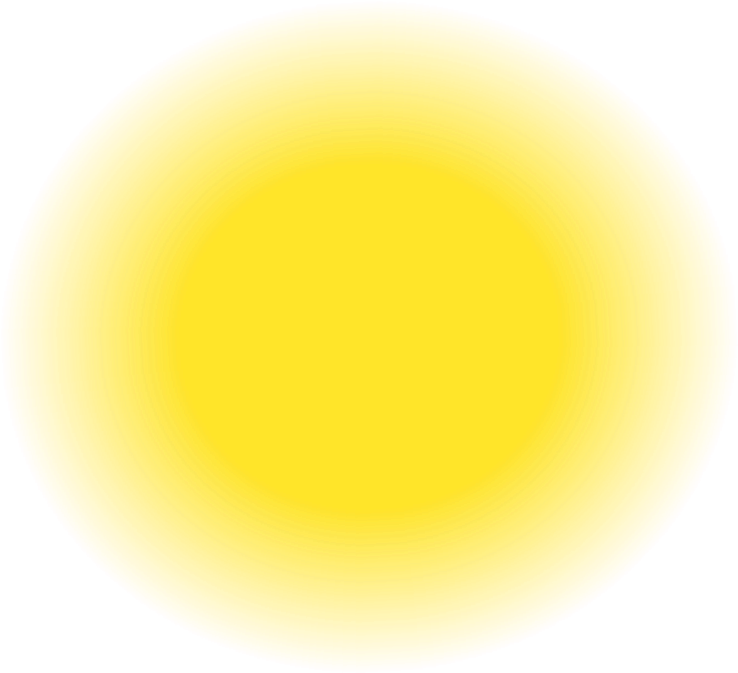 Glowing Yellow Circle Effect PNG image