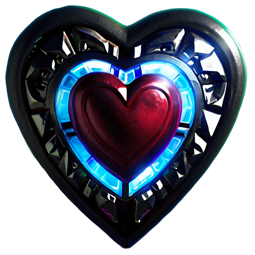 Glowing Zelda Heart Png 06262024 PNG image