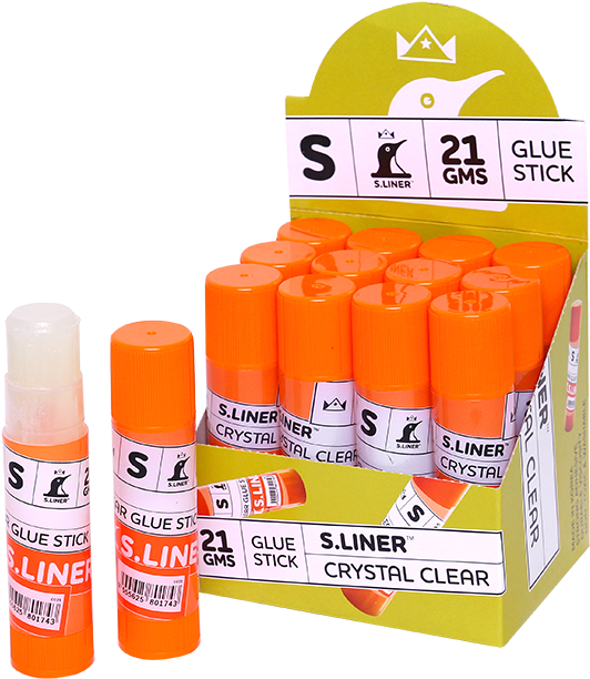 Glue Sticks Display Pack Crystal Clear PNG image