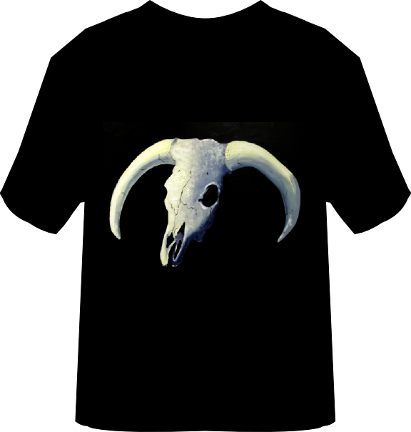 Goat Skull T Shirt Design PNG image