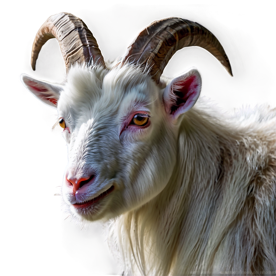 Goat With Horns Png 05232024 PNG image
