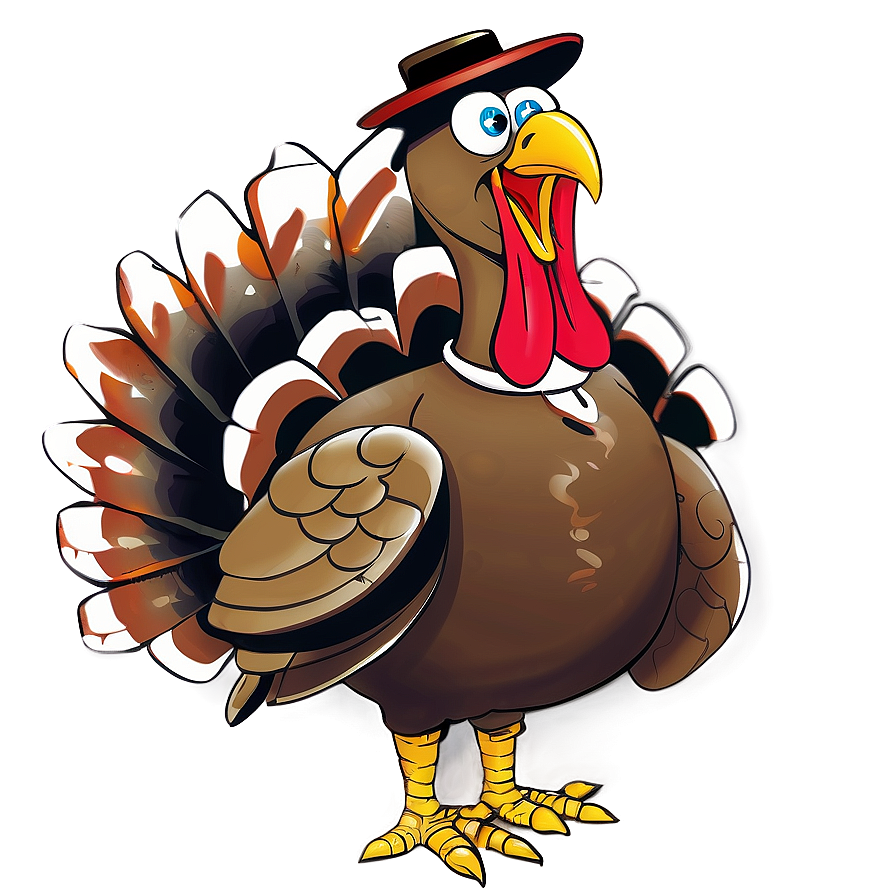 Gobble Gobble Turkey Cartoon Png Uur6 PNG image