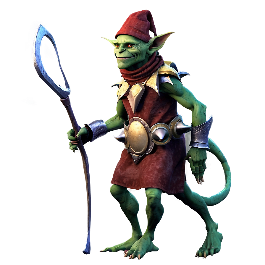 Goblin In Festive Outfit Png Edq PNG image