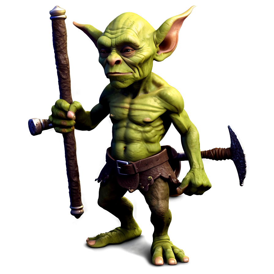 Goblin With A Club Png 05252024 PNG image