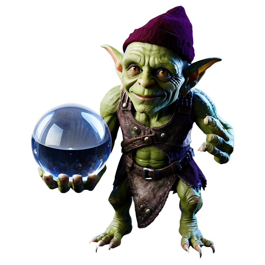 Goblin With A Crystal Ball Png Uus PNG image