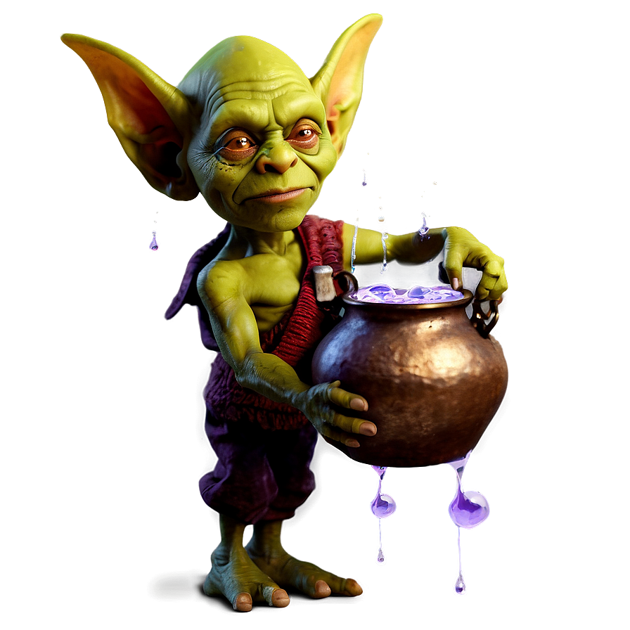 Goblin With Magic Potion Png Oyn PNG image