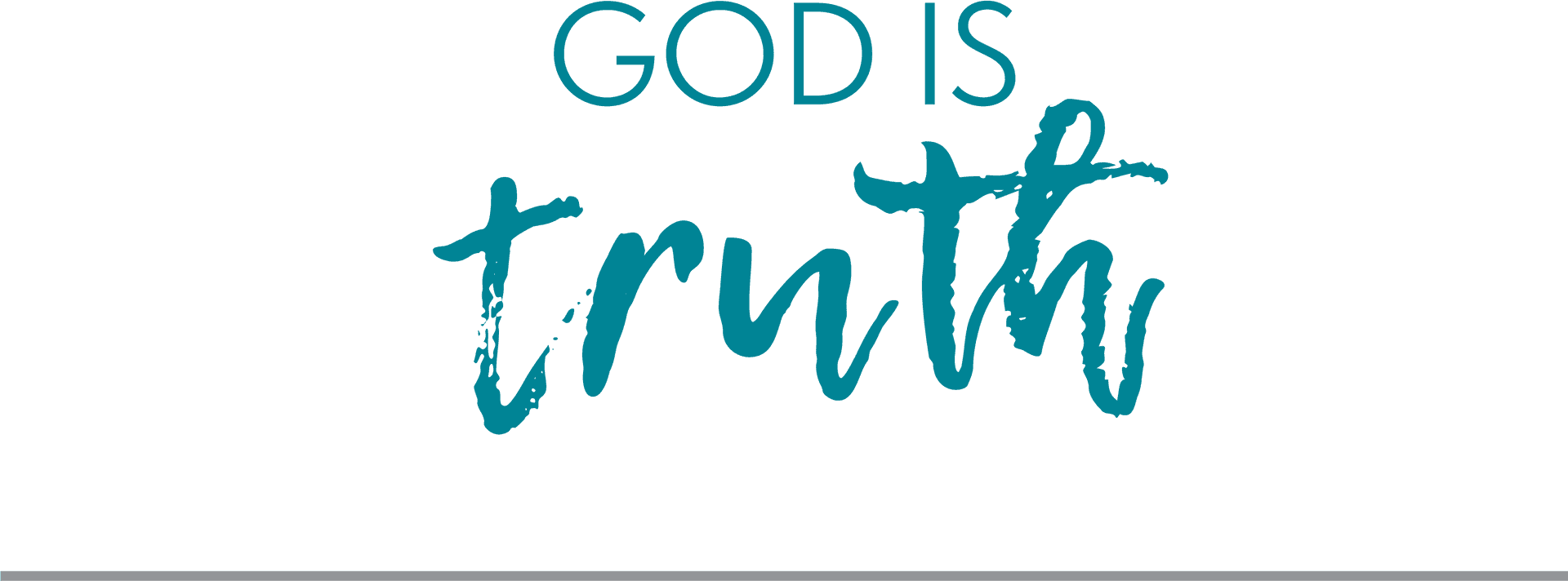 God Is Truth Calligraphy PNG image