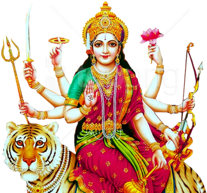 Goddess Durga Multi Armed Deity PNG image