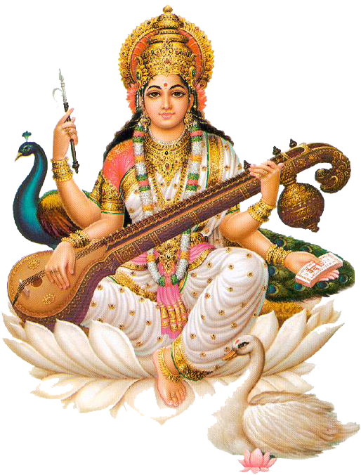 Goddess_ Saraswati_ Illustration.png PNG image