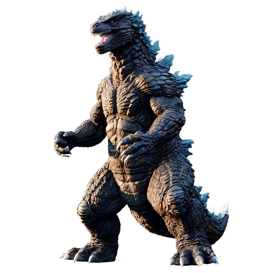 Godzilla 2014 Towering Figure Png 06292024 PNG image