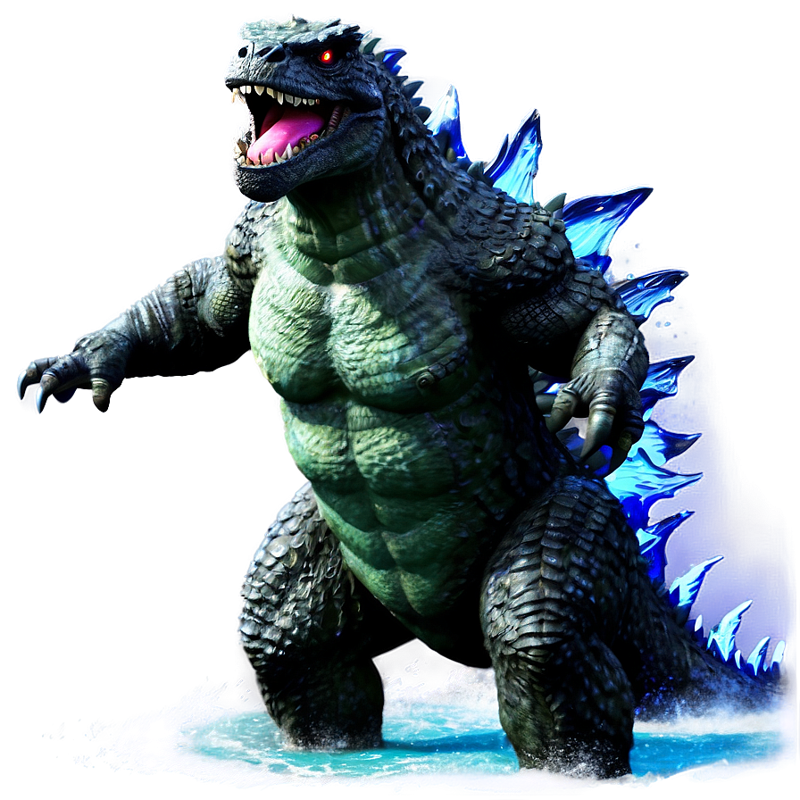 Godzilla Emerging From Sea Png Kcy99 PNG image