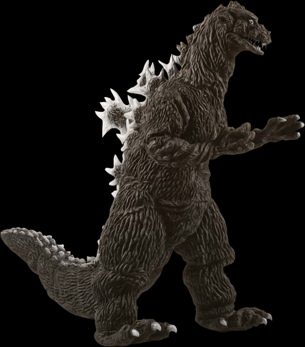 Godzilla Figure Isolated Background PNG image