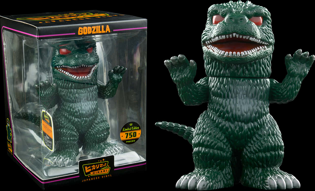 Godzilla Figure Limited Edition PNG image