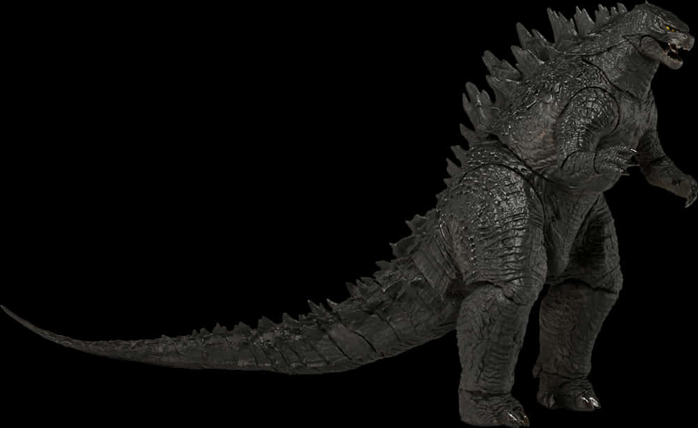 Godzilla Figurein Shadow PNG image