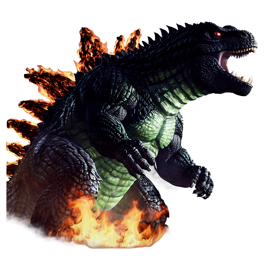 Godzilla Fire Background Png 40 PNG image