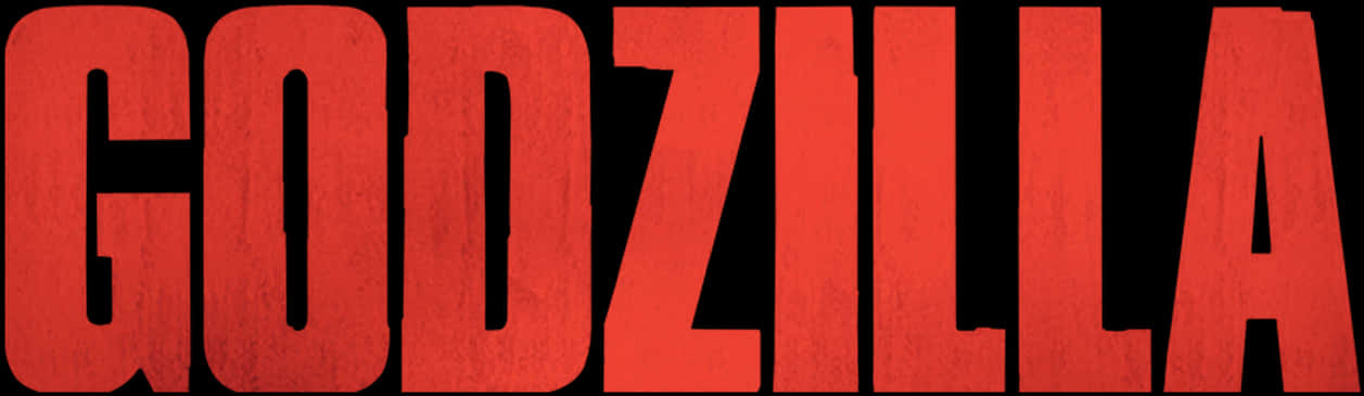 Godzilla Logo Red Background PNG image
