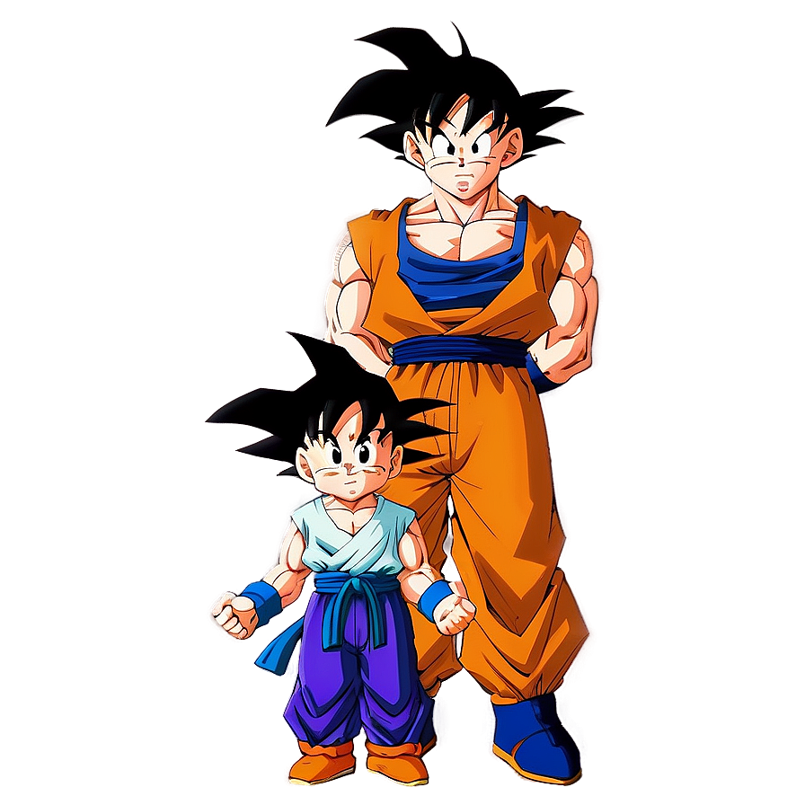 Goku And Gohan Father Son Moment Png 37 PNG image