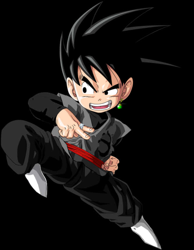 Goku Black Anime Character PNG image
