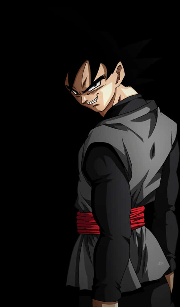 Goku Black Profile Art PNG image