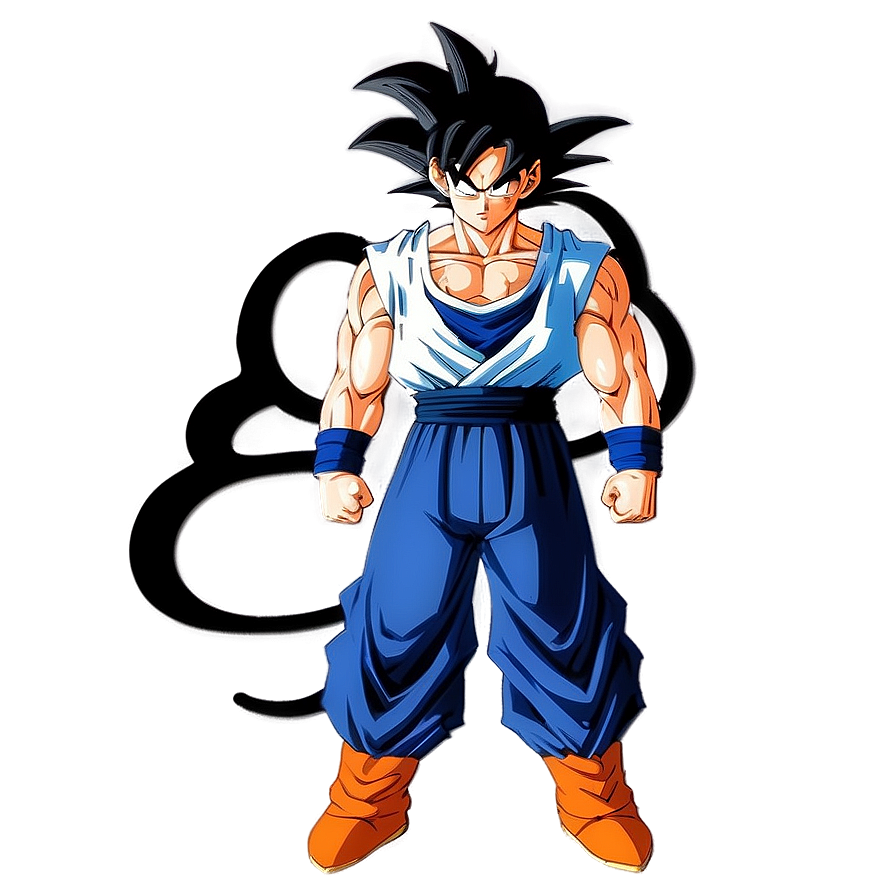 Goku Hair Dynamic Pose Png 06122024 PNG image