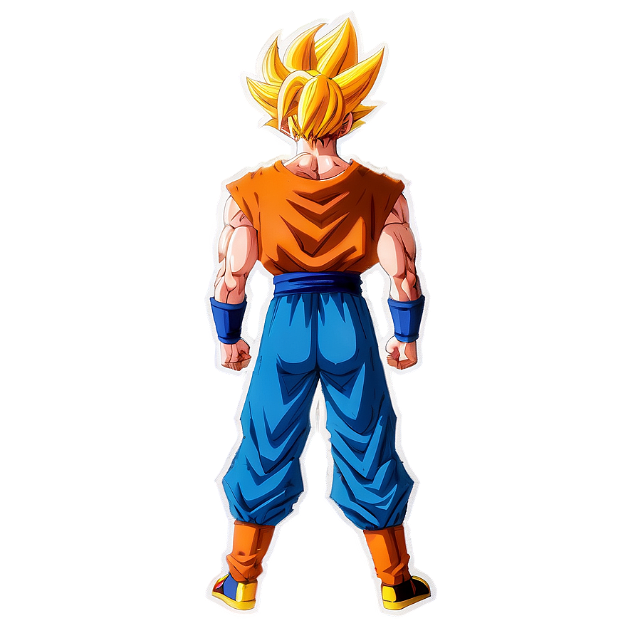 Goku Hair Flaming Aura Png 06122024 PNG image