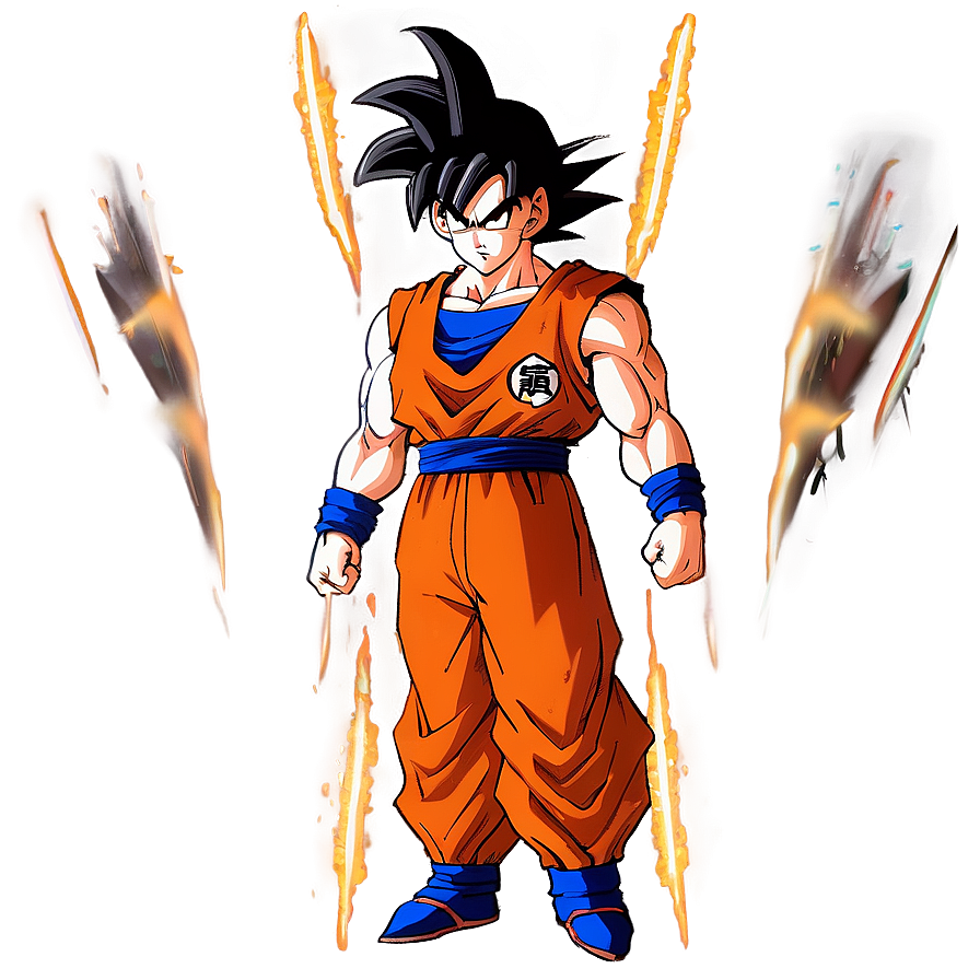 Goku Hair Glow Effect Png Vhd PNG image