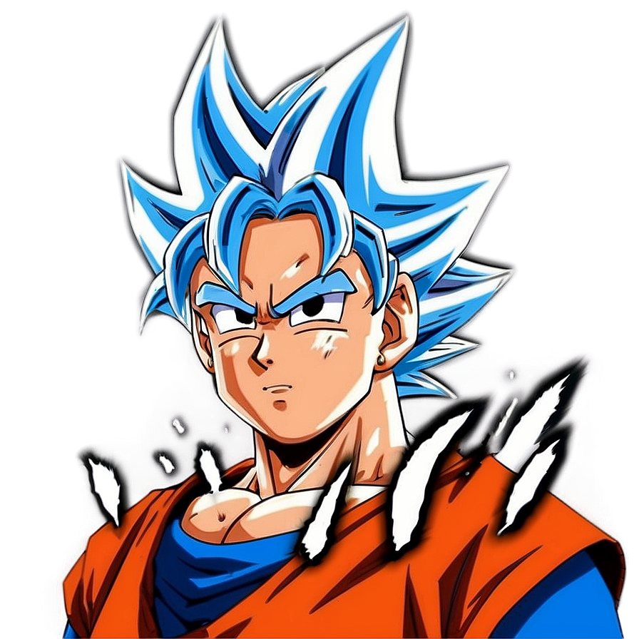 Goku Hair In Action Png Ubk3 PNG Image