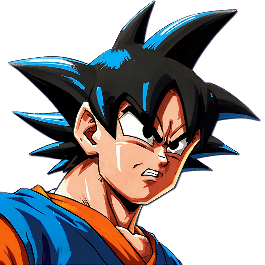 Goku Hair In Fight Mode Png 06122024 PNG image